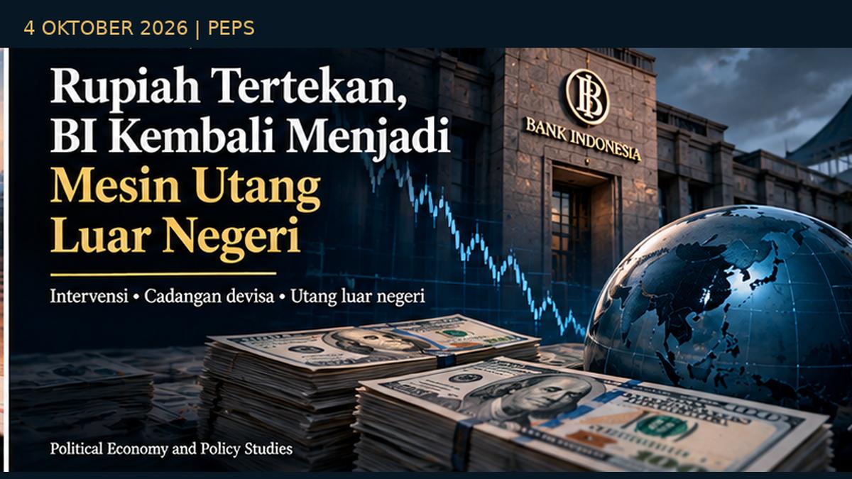 Ilustrasi utang BI dan rupiah