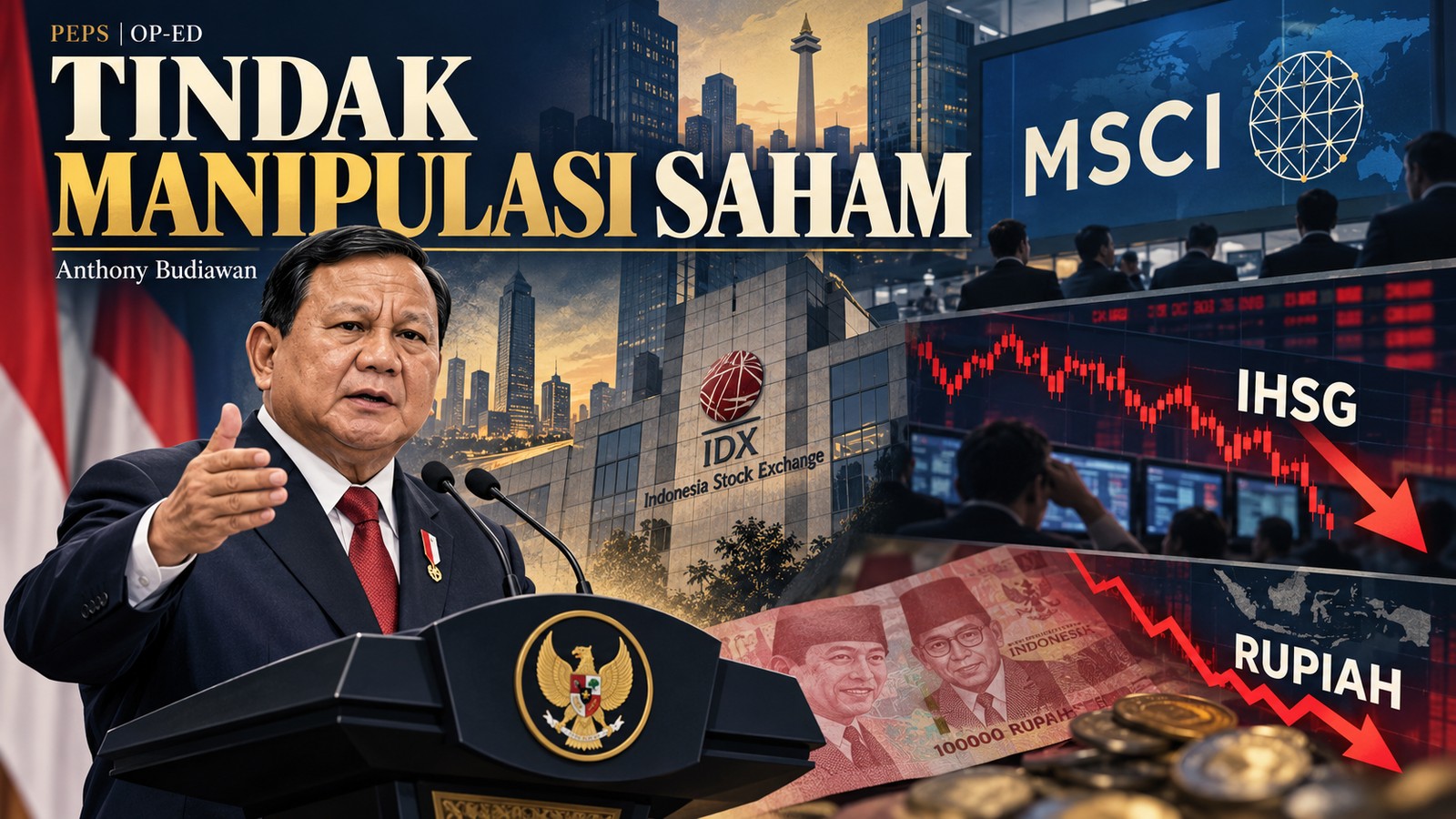 Tindak Manipulasi Saham — Prabowo, MSCI, IHSG, dan rupiah